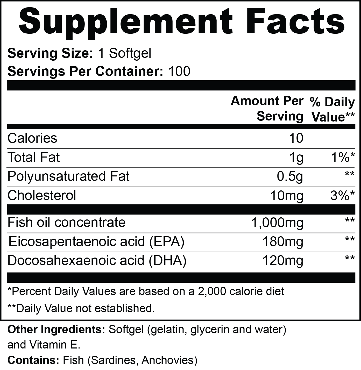 Omega-3 EPA + DHA Softgels by Project M