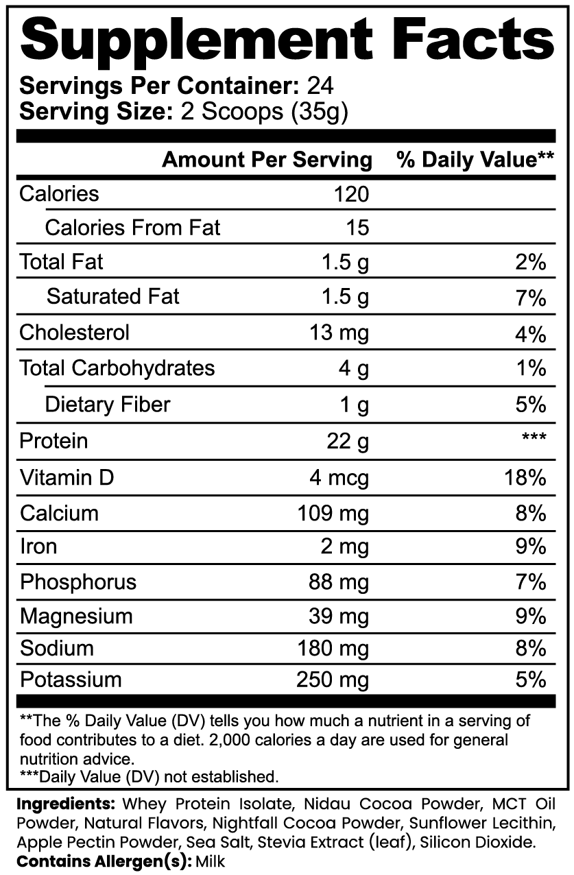 Whey Protein Isolate (Chocolate) by Project M