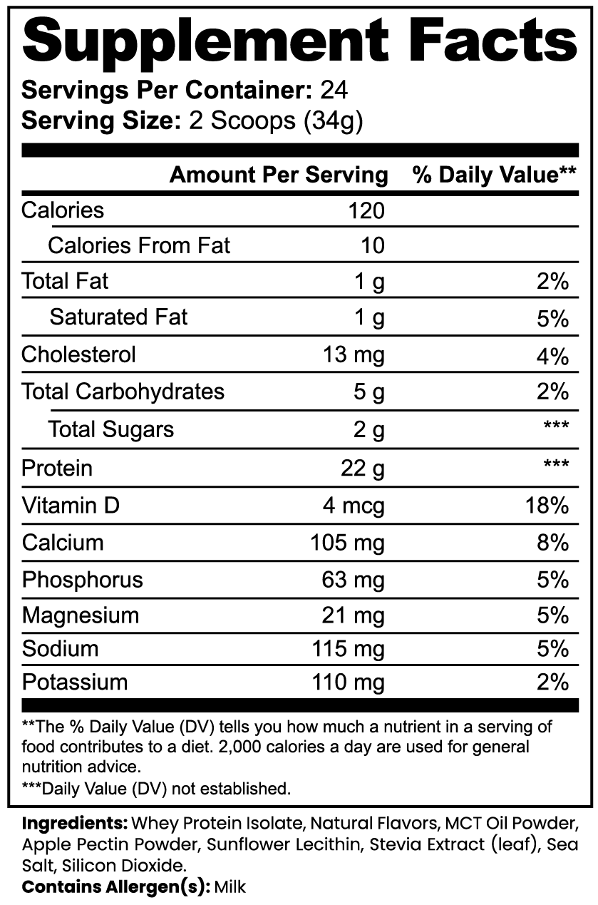 Whey Protein Isolate (Vanilla) by Project M