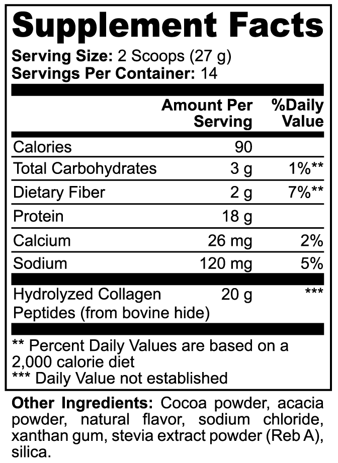 Grass-Fed Chocolate Collagen Protein by Project M
