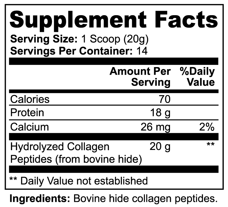 Grass-Fed Hydrolyzed Collagen Protein by Project M (Unflavored)