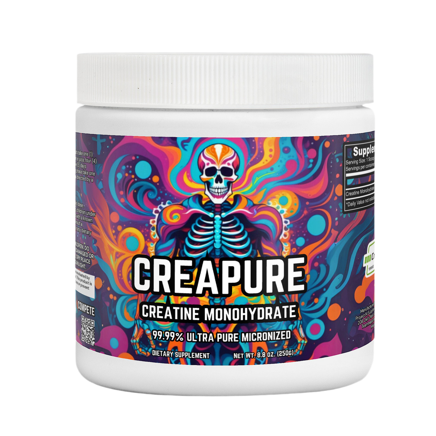 Creapure®️ Creatine Monohydrate 50 Servings by Project M