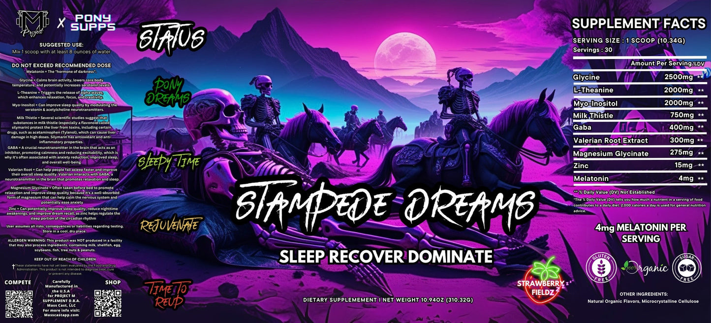 Stampede Dreams Sleep Formula by Project M