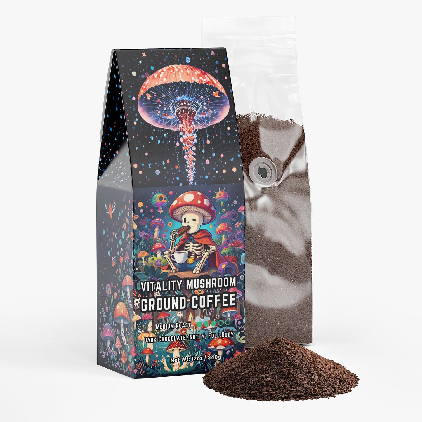 Vitality Mushroom Coffee (Medium Roast) by Project M