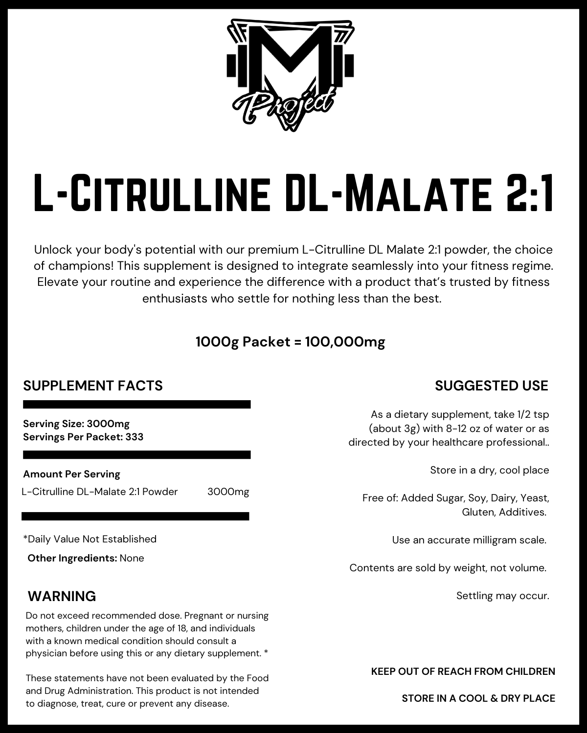L-Citrulline Malate 2:1