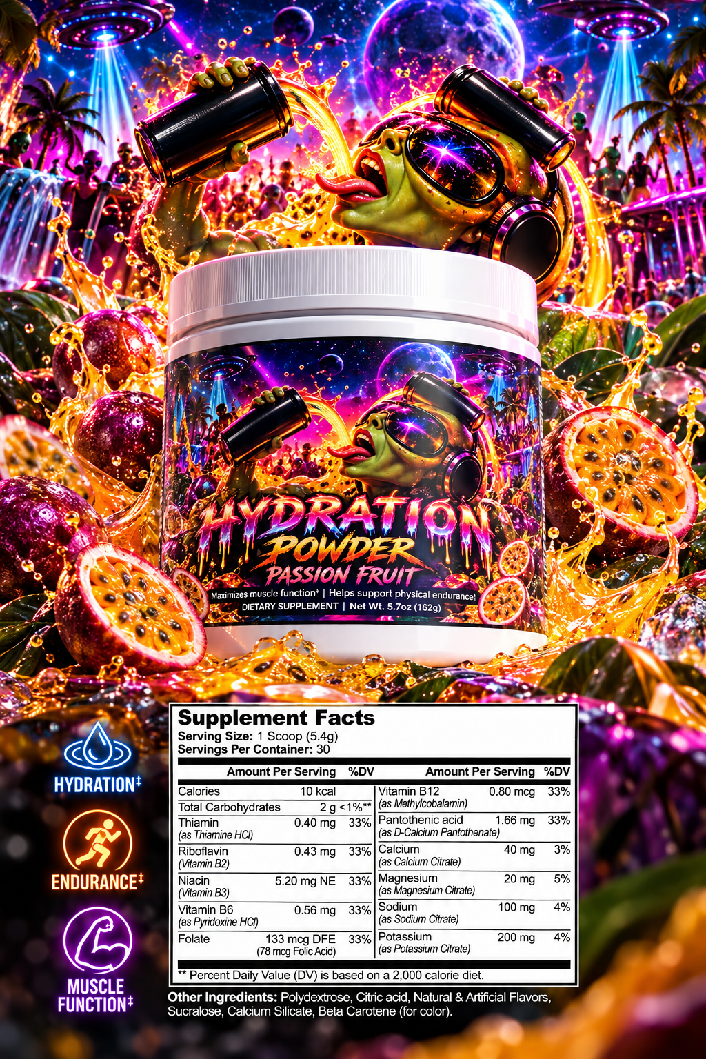 Hydration Powder v2 (Passion Fruit) by Project M