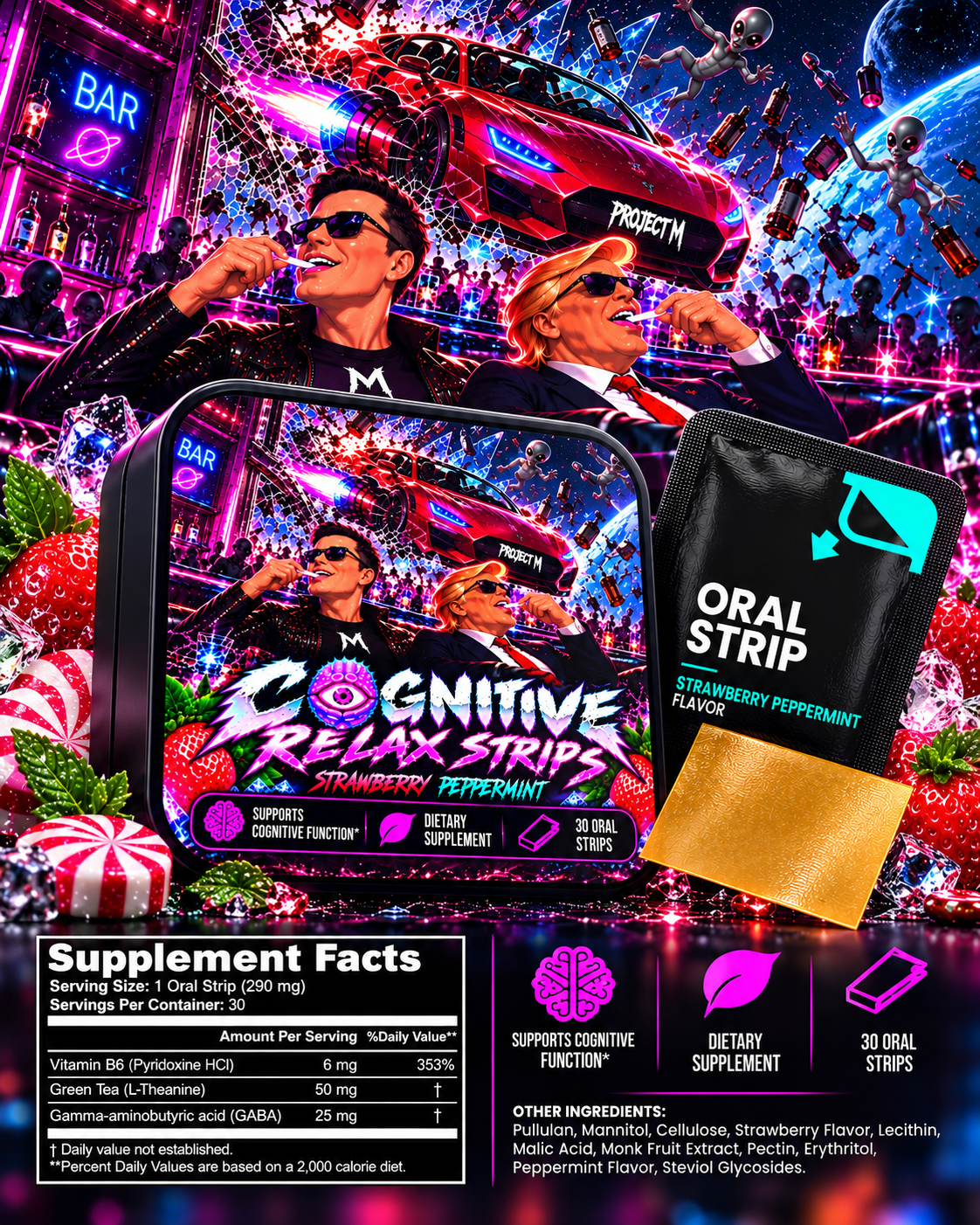 Cognitive Relax Strips by Project M