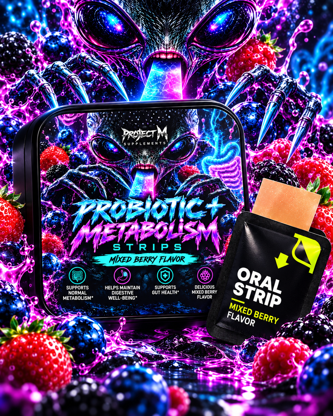 Probiotic + Metabolism Strips by Project M